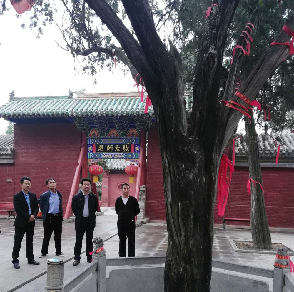 北京寫(xiě)作學(xué)會(huì)文化藝術(shù)促進(jìn)會(huì)執(zhí)行主席林臏一行到比干廟調(diào)研